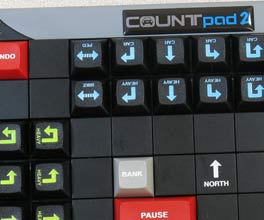 Closeup of keys on the CountPad2