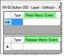 Press and Release event in MacroWorks 3.1 software