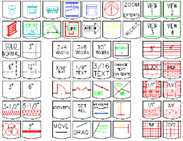 X-keys layout for DataCAD